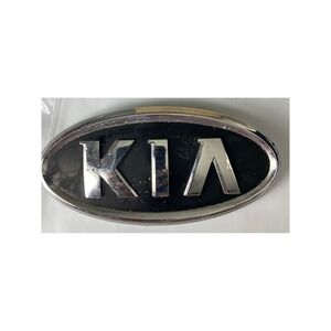 KIA Chrome Oval Front Grille Emblem OEM Genuine